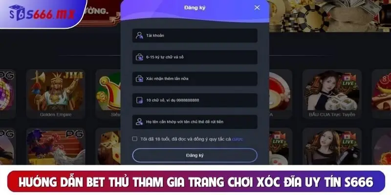 Hướng dẫn bet thủ tham gia trang chơi xóc đĩa uy tín S666 Hướng dẫn bet thủ tham gia trang chơi xóc đĩa uy tín S666